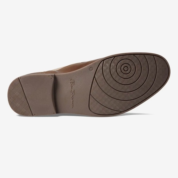 Ben Sherman Men\'s Birk Cap Toe Oxford in Taupe Leather NWOB main image 4